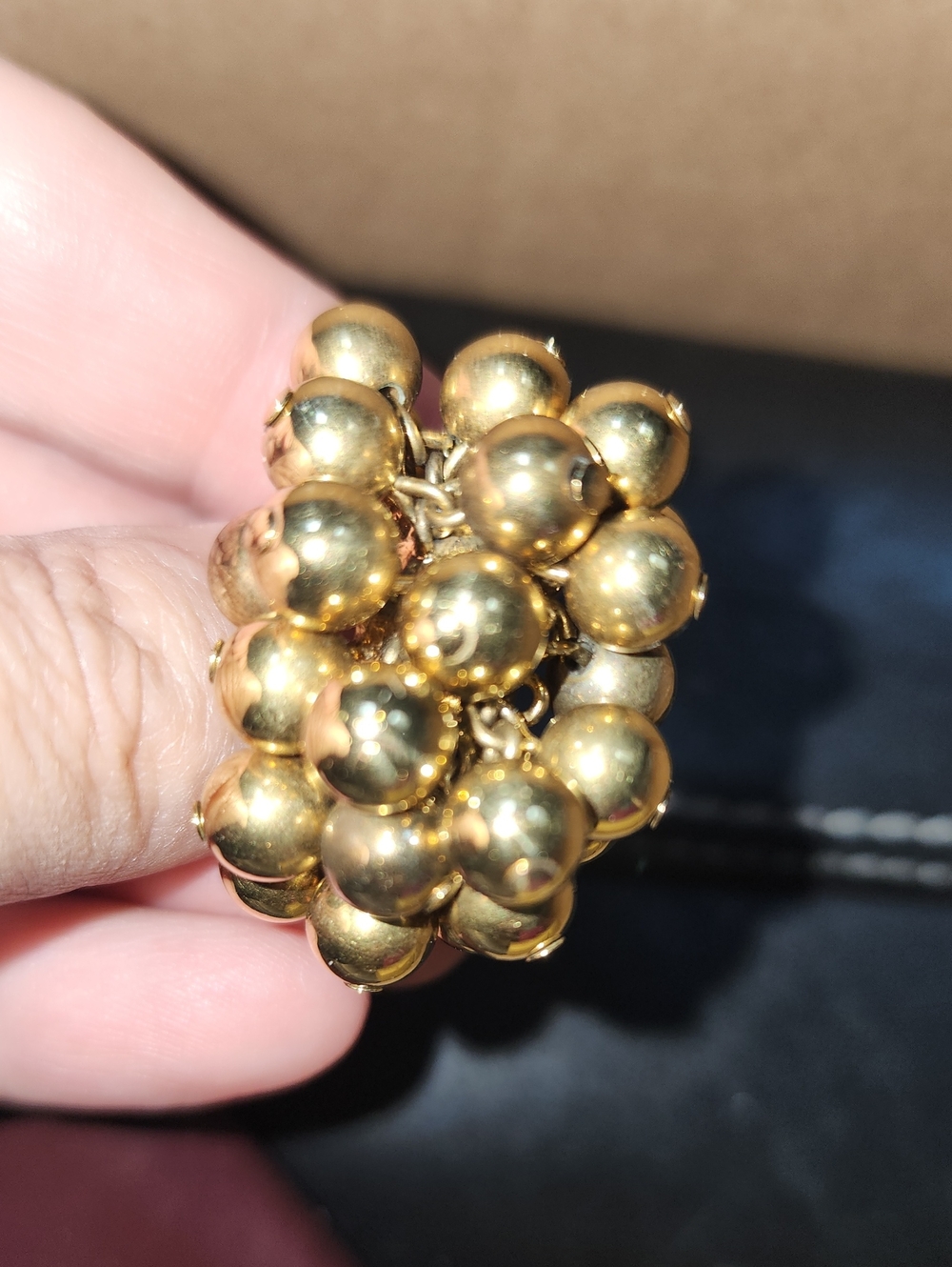 Kate Spade‎ New York Bloom Elegant Gold Tone Cluster Ring